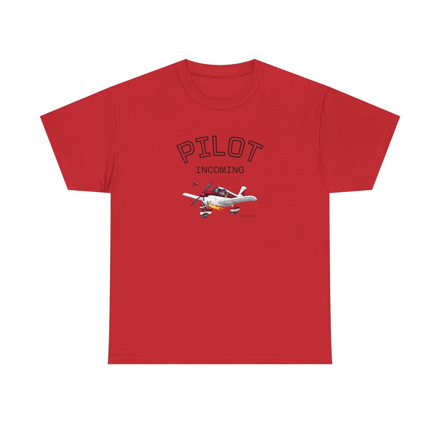 Pilot Incoming T-Shirt – Vintage Airplane Graphic Tee for Aviators & Flight Enthusiasts