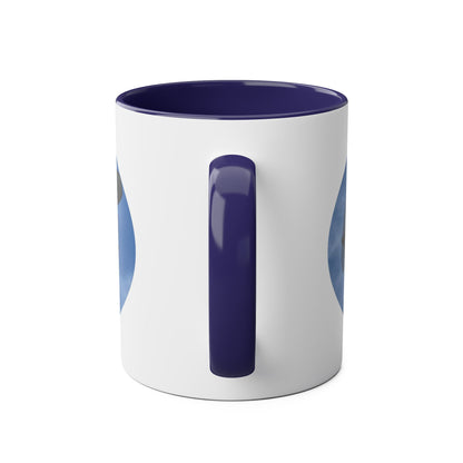 WWII Bomber Two-Tone Coffee Mug — Vintage WWII Aircraft Gift