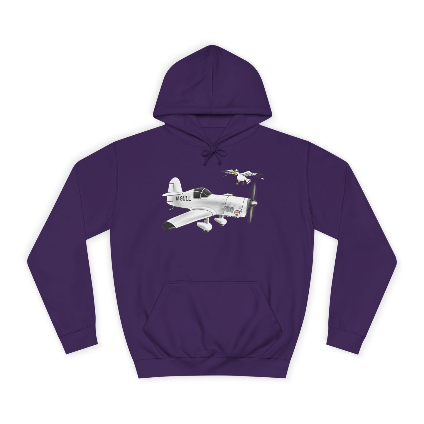 Vintage Mew Gull Hoodie - Historic Racing Aircraft Design