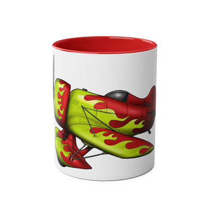 Gee Bee Two-Tone Coffee Mugs, 11oz - Funky Aviation