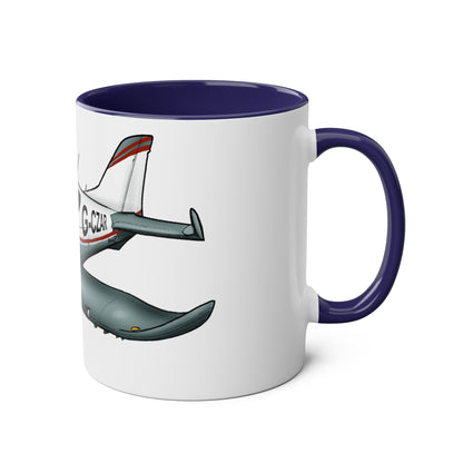 Sportcruiser Aircraft Two-Tone Coffee Mugs, 11oz - Funky Aviation