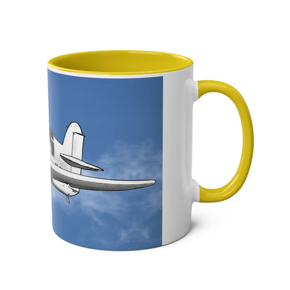 Mew Gull Racer Two-Tone Coffee Mugs, 11oz - Funky Aviation