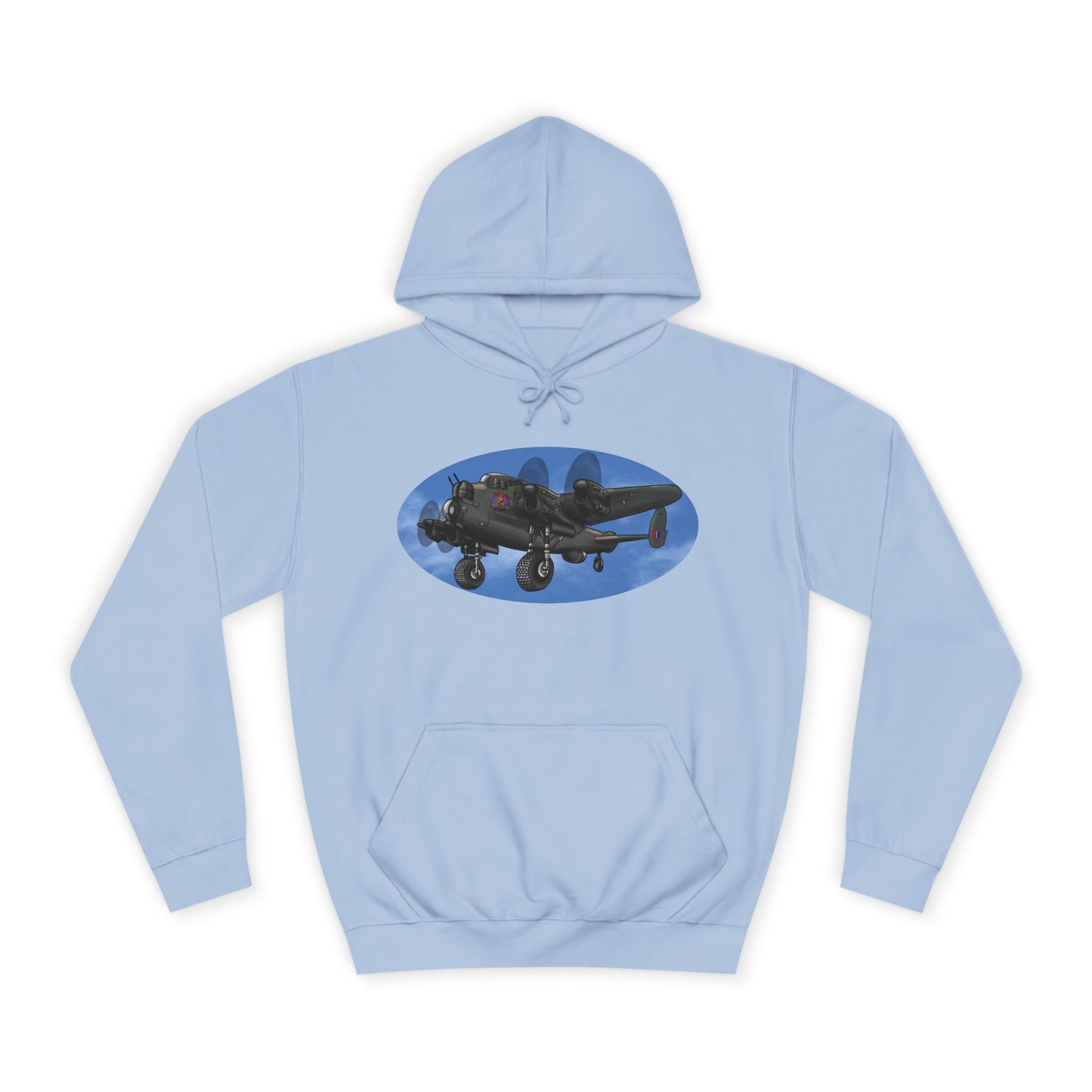 Vintage Lancaster Bomber Hoodie - Aviation Graphic Pullover