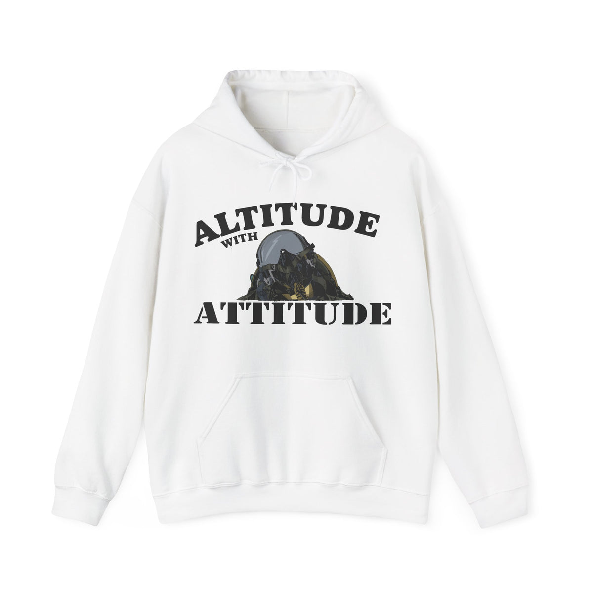 Altitude With Attitude Fighter Pilot Mountain Hoodie