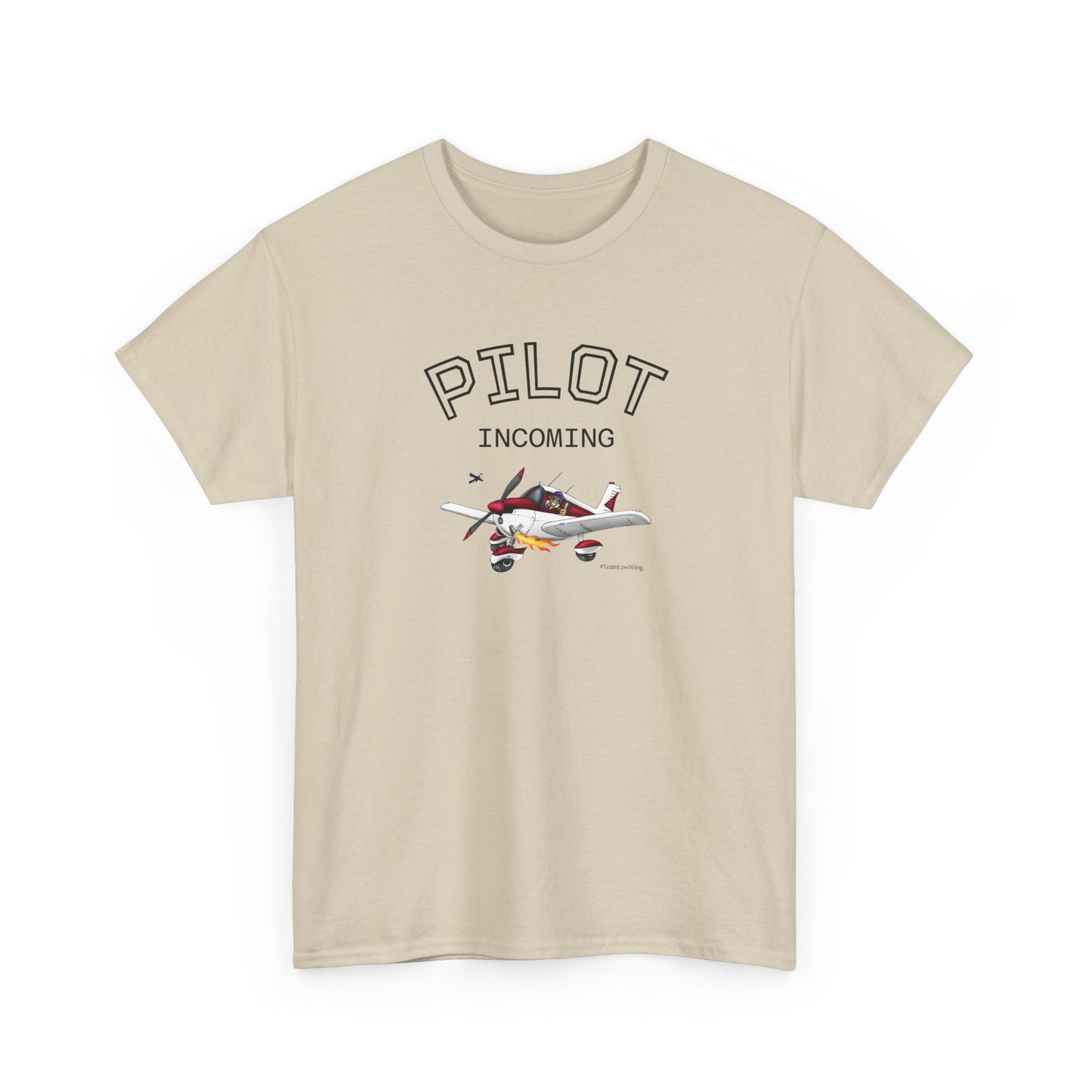 Pilot Incoming T-Shirt – Vintage Airplane Graphic Tee for Aviators & Flight Enthusiasts