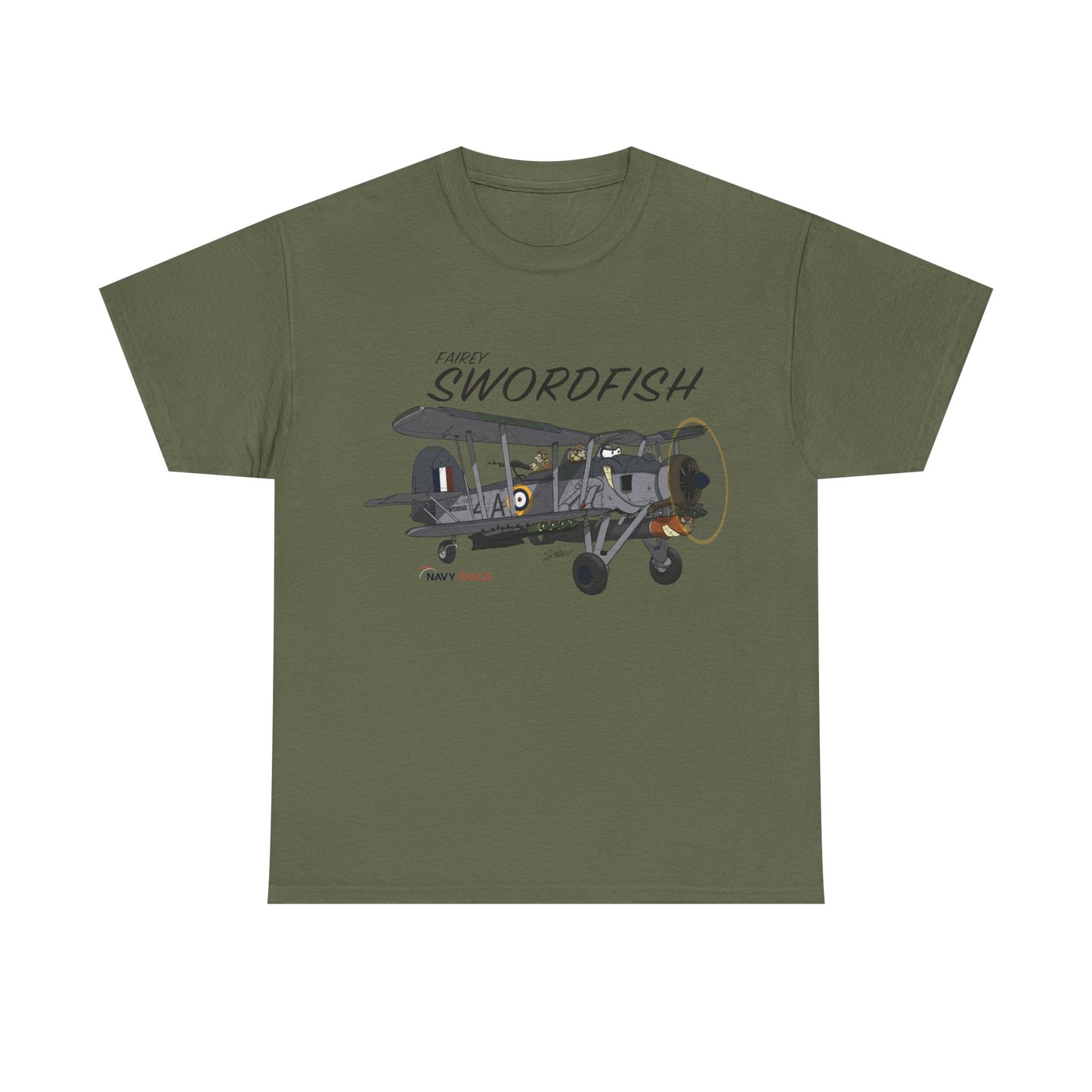 Swordfish Vintage Biplane T-Shirt — WWII Aircraft Aviation Tee