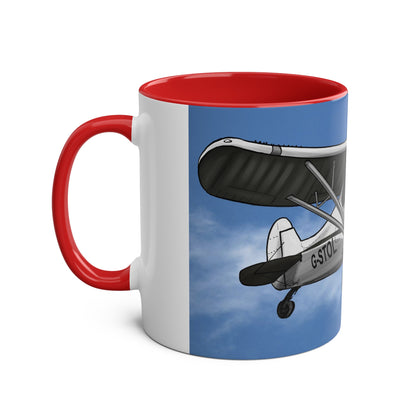 Super Cub STOL Design Two-Tone Coffee Mugs, 11oz - Funky Aviation