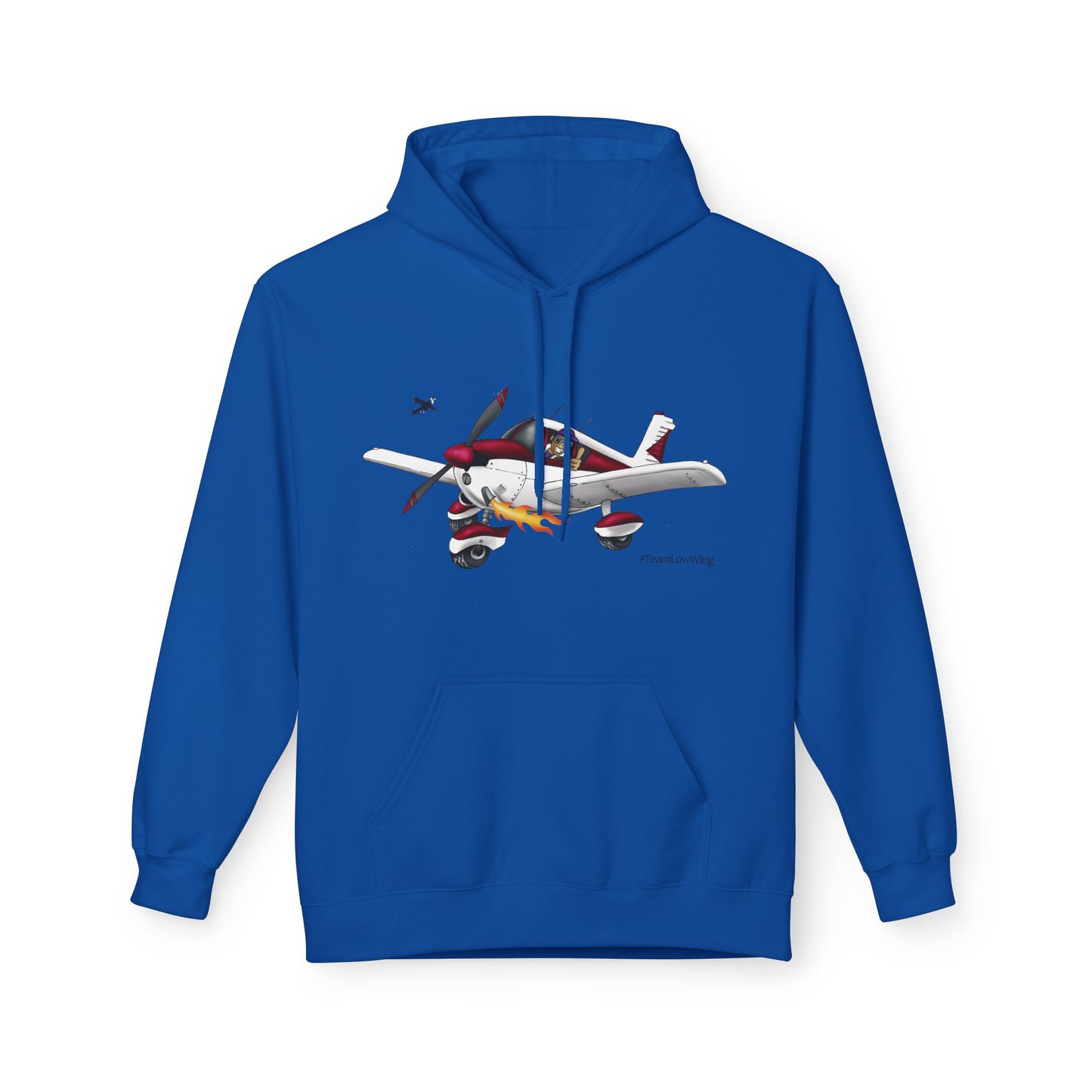 Flying Crazy Aviation Hoodie — 'Flying Crazy' Pilot/Plane Lover Fleece