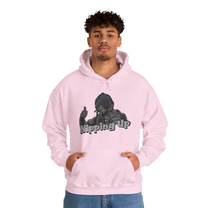 Nipping Up Fighter Pilot design Unisex Heavy Blend™ Hooded Sweatshirt - Funky Aviation