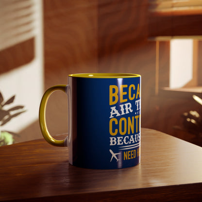 ATC Meme Two-Tone Coffee Mugs, 11oz - Funky Aviation