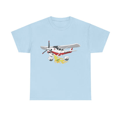 Cessna Unisex Tee Hand Drawn Aviation Design