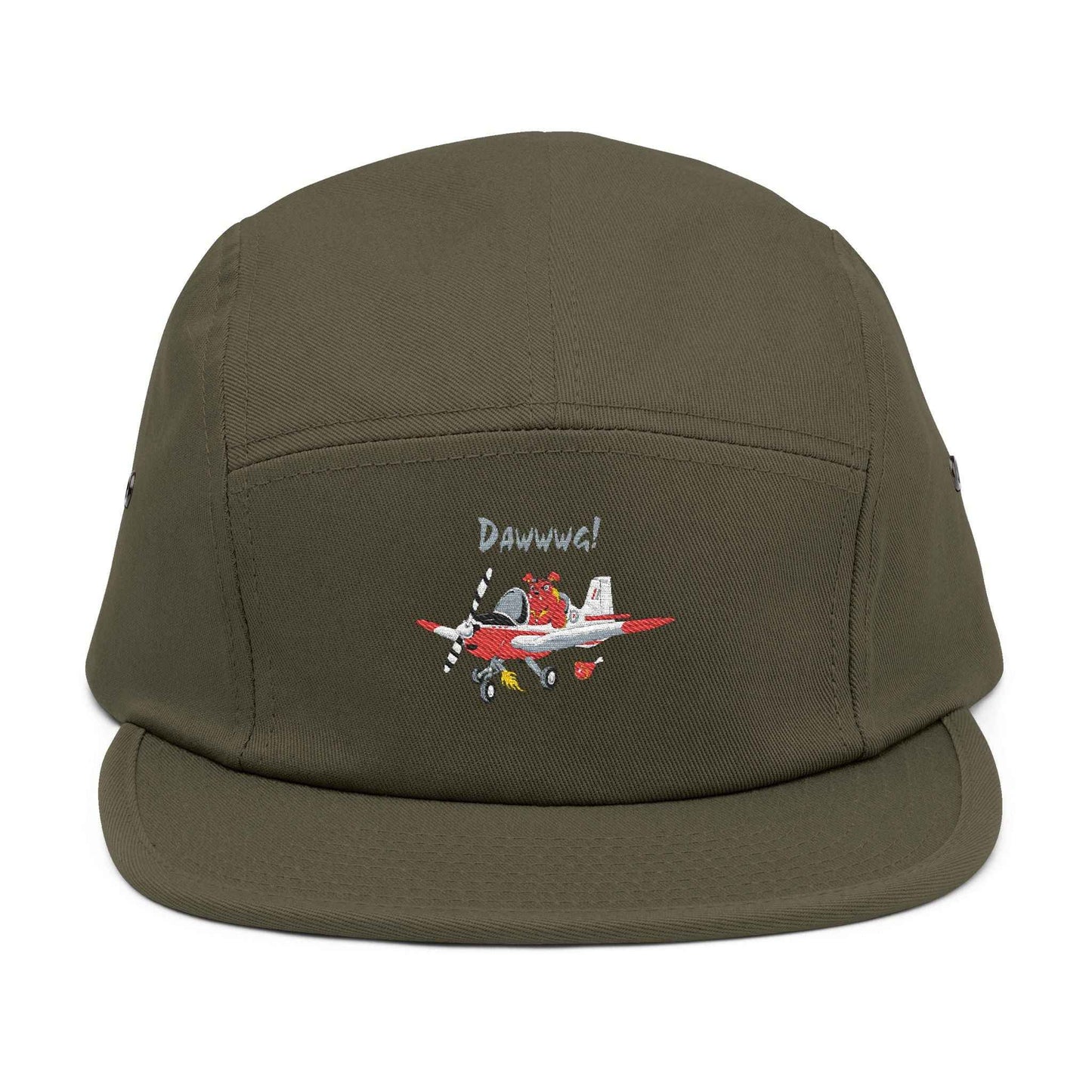 Bulldog Aircraft Embroidered Pilot 5-Panel Cap