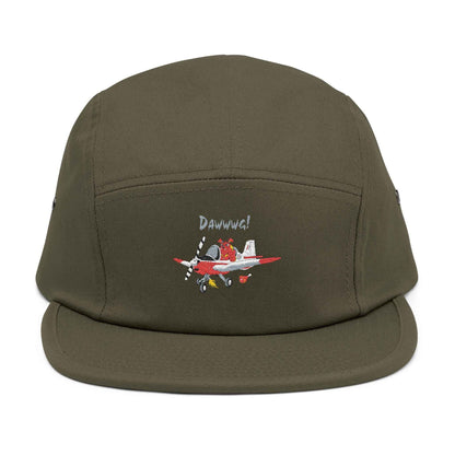 Bulldog Aircraft Embroidered Pilot 5-Panel Cap