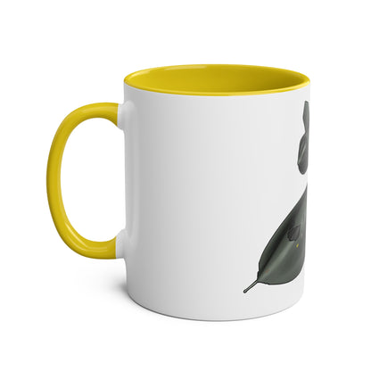SR71 Blackbird USAF Two-Tone Coffee Mugs, 11oz - Funky Aviation