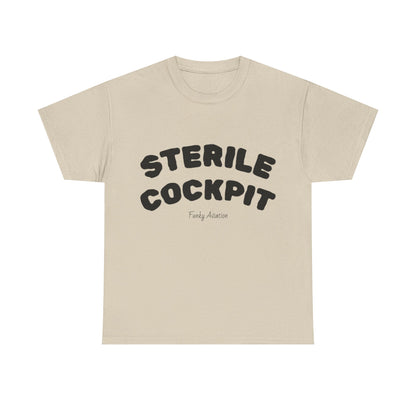 Sterile Cockpit Graphic Tee — Funny Aviation Pilot T-Shirt
