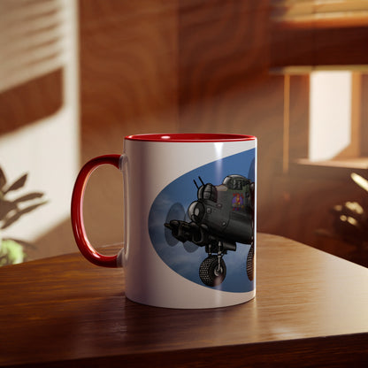 Lancaster Bomber Two-Tone Coffee Mugs, 11oz - Funky Aviation