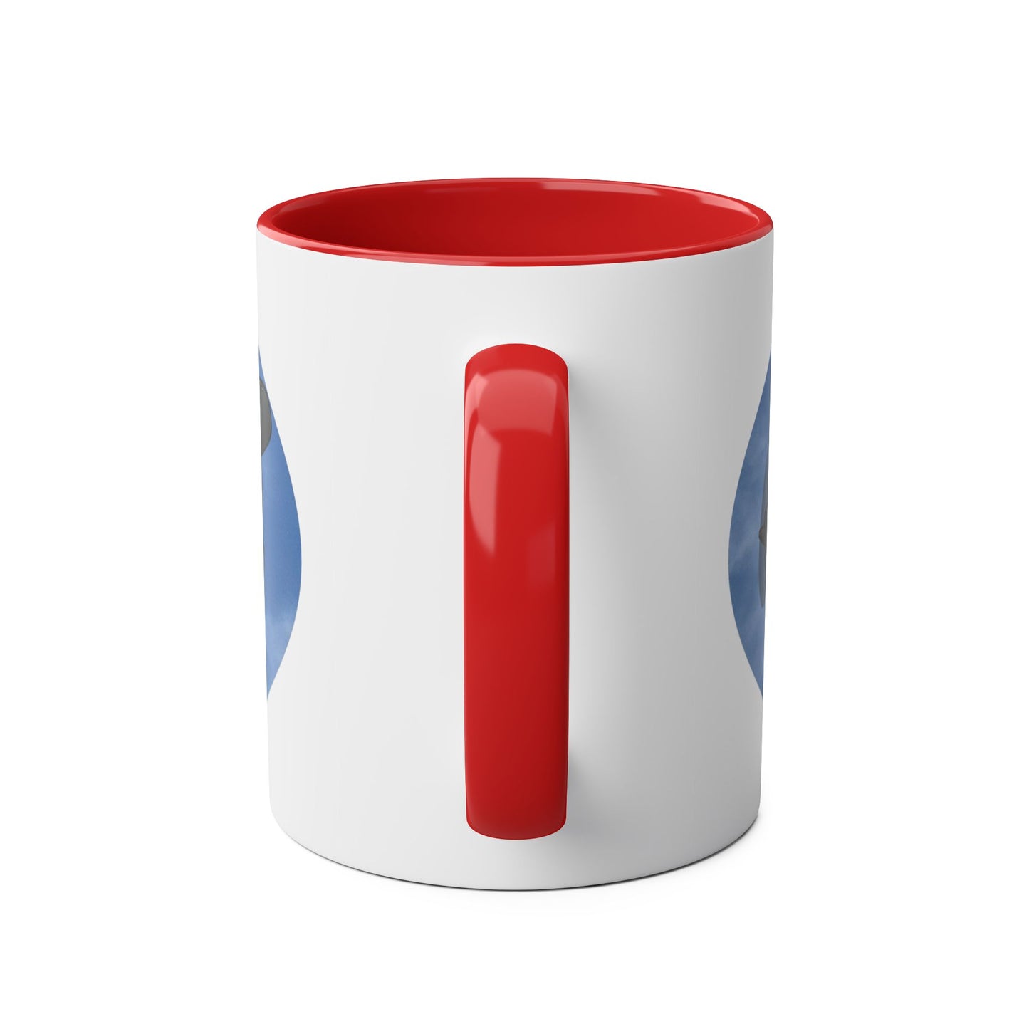 WWII Bomber Two-Tone Coffee Mug — Vintage WWII Aircraft Gift