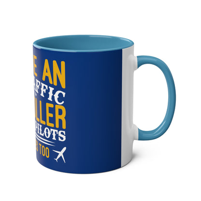 ATC Meme Two-Tone Coffee Mugs, 11oz - Funky Aviation