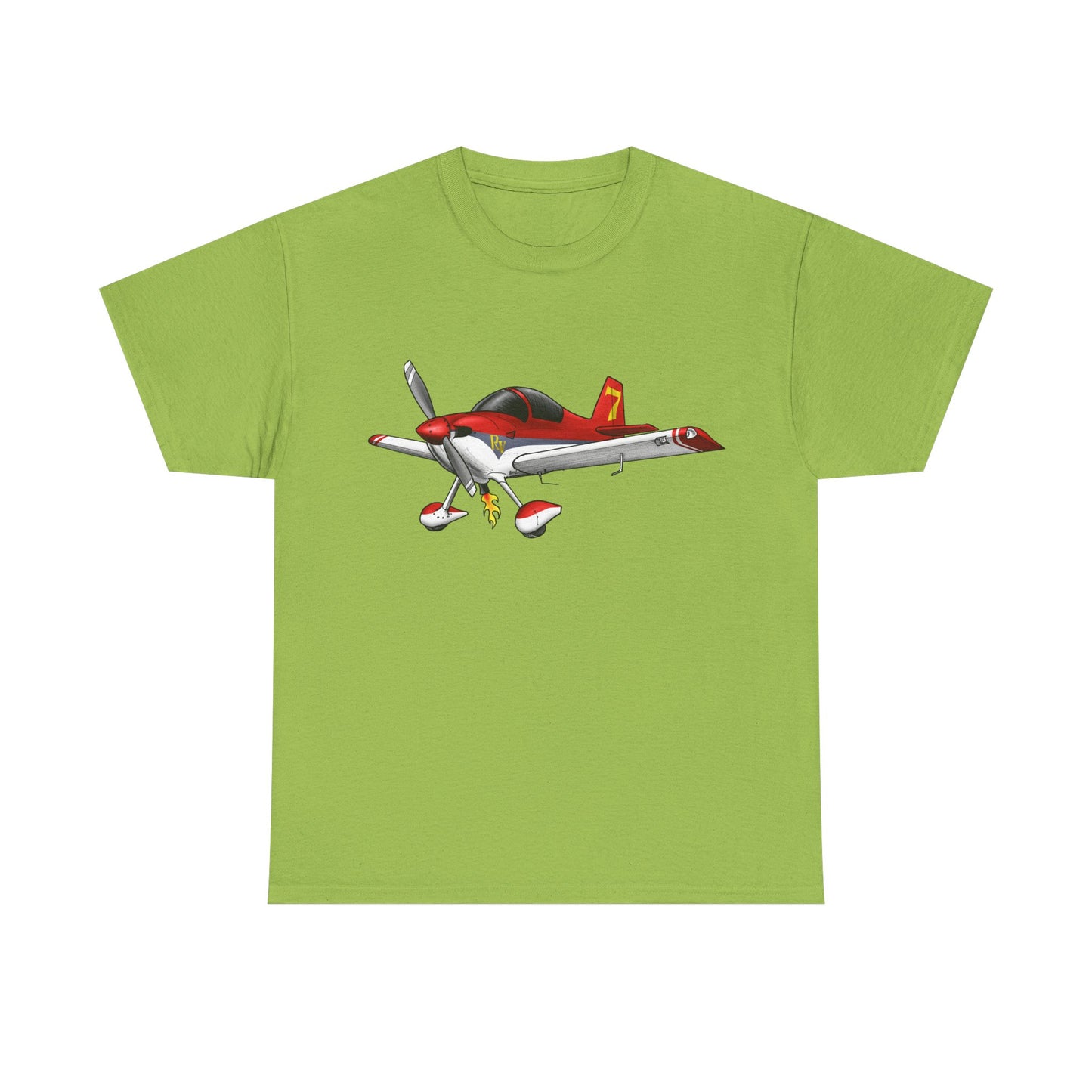 RV7 — Red Graphic Tee for Pilots