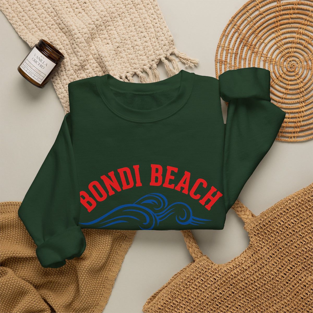 Bondi Beach Surfers Sydney Crewneck Sweatshirt