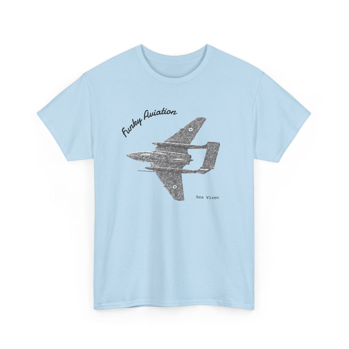Funky Aviation Sea Vixen Vintage Aircraft T-Shirt