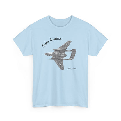Funky Aviation Sea Vixen Vintage Aircraft T-Shirt