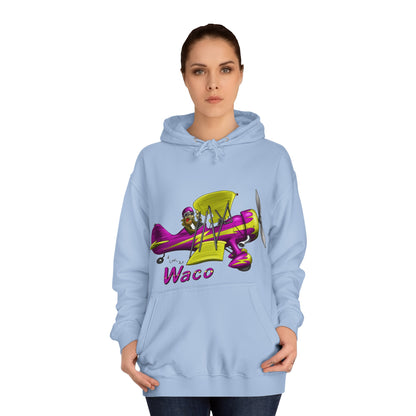 Waco Retro Aircraft Unisex College Hoodie - Funky Aviation