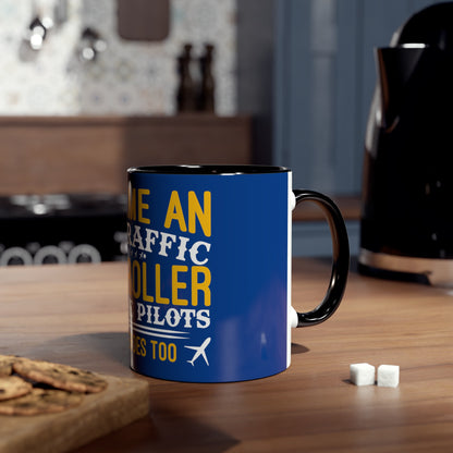 ATC Meme Two-Tone Coffee Mugs, 11oz - Funky Aviation