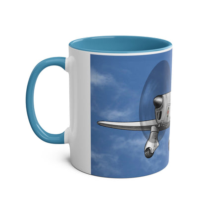 Mew Gull Racer Two-Tone Coffee Mugs, 11oz - Funky Aviation
