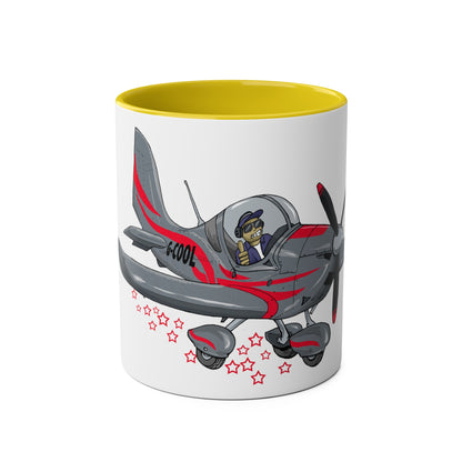 Eurostar EV07 Captain Cool Two-Tone Coffee Mugs, 11oz - Funky Aviation