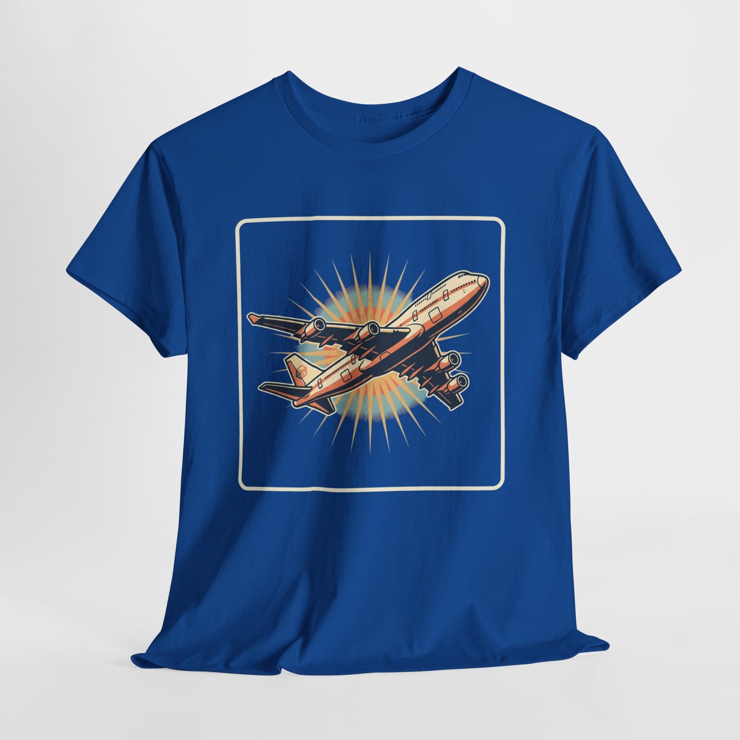 Vintage Jumbo Jet T‑Shirt — Retro Aviation Graphic Tee for Plane Lovers