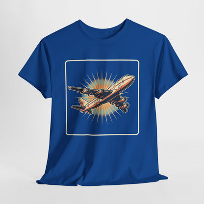 Vintage Jumbo Jet T‑Shirt — Retro Aviation Graphic Tee for Plane Lovers