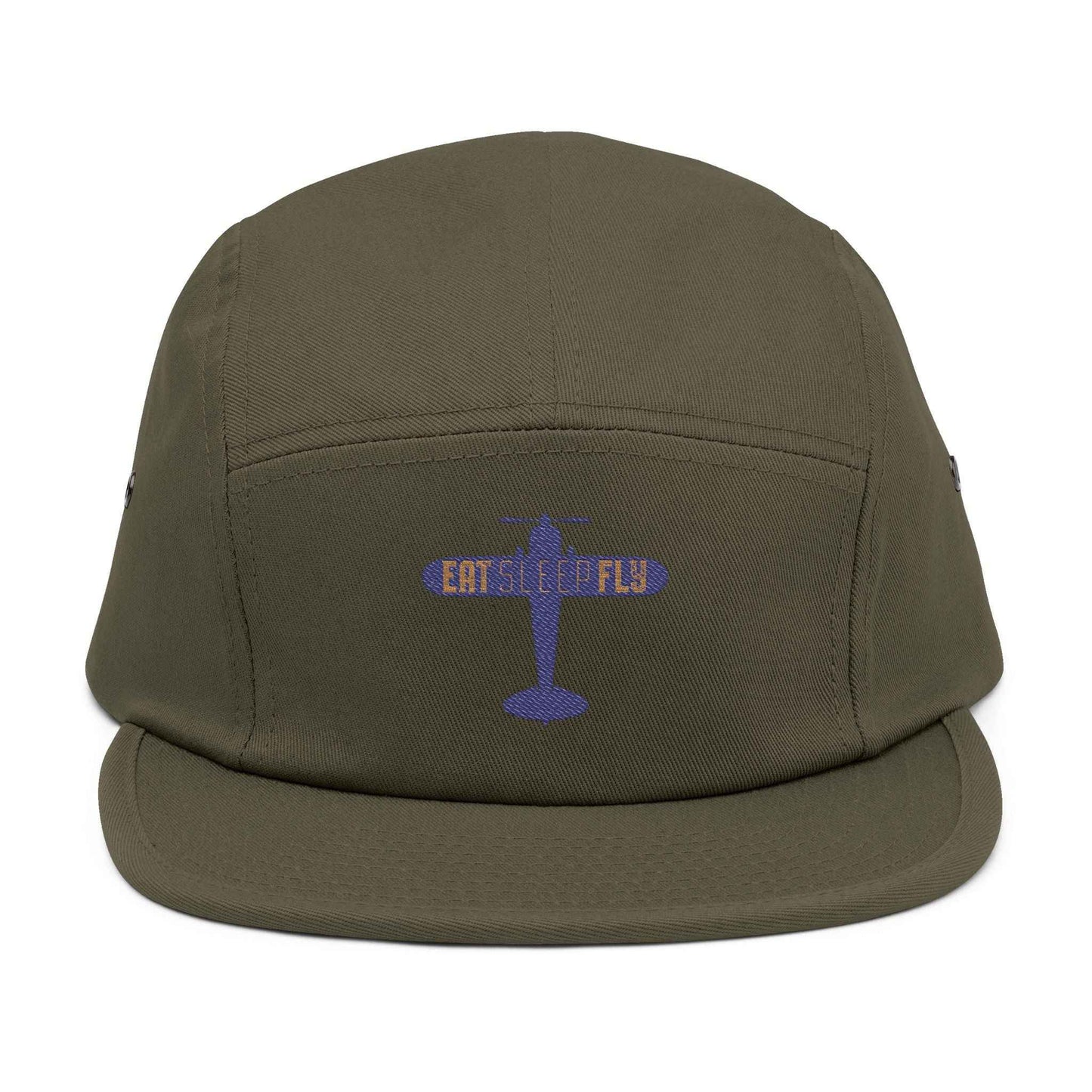 Embroidered "EAT SLEEP FLY" Racing 5-Panel Cap