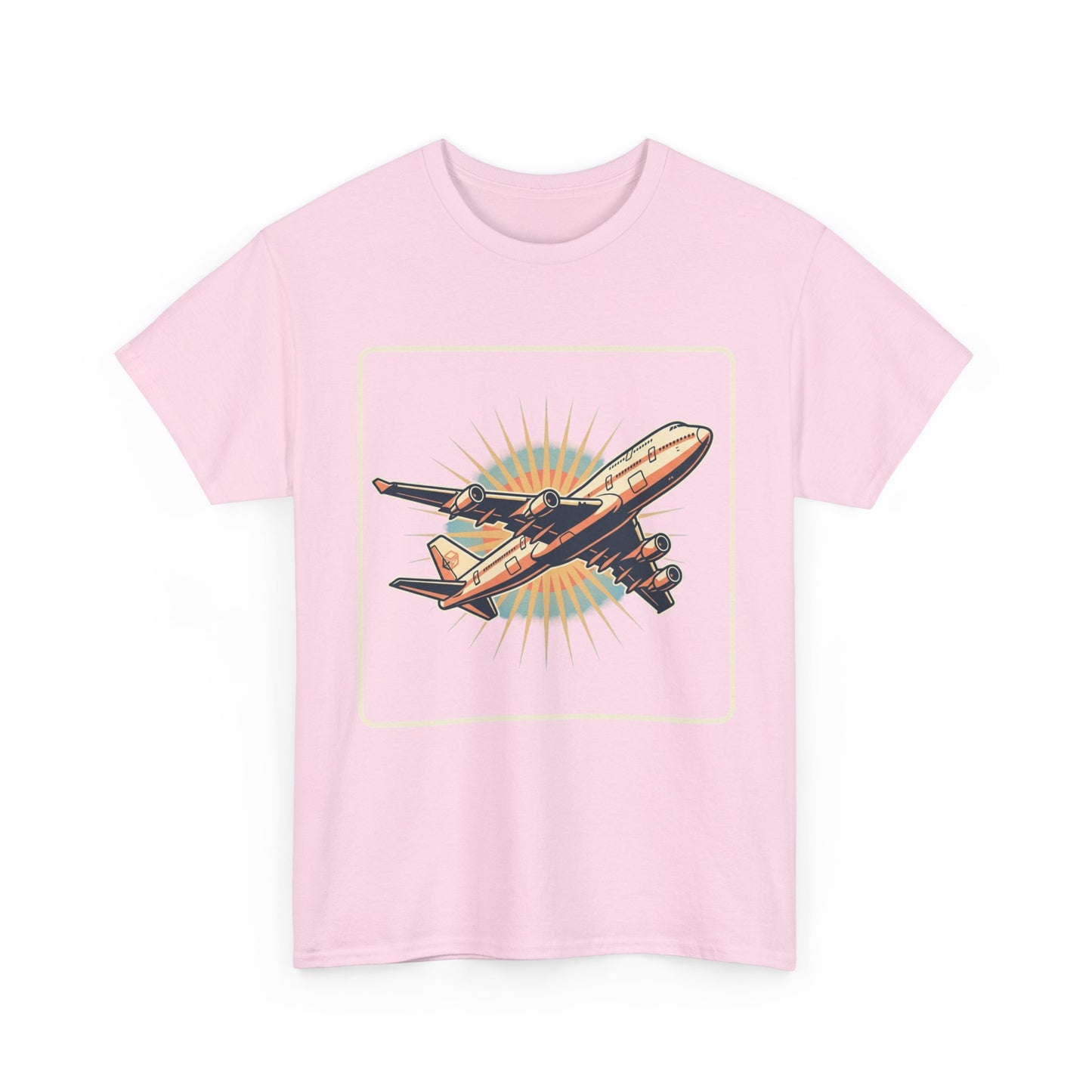 Vintage Jumbo Jet T‑Shirt — Retro Aviation Graphic Tee for Plane Lovers