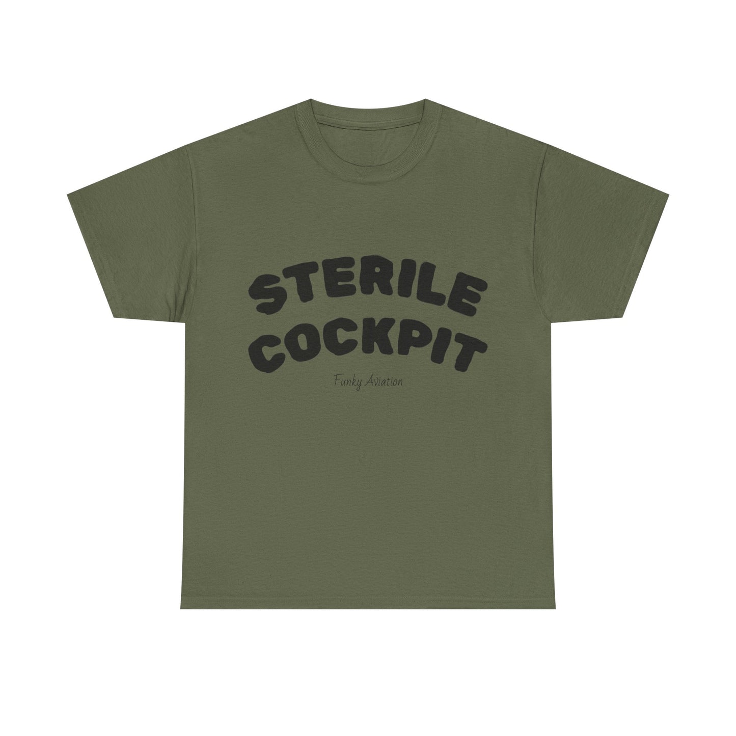 Sterile Cockpit Graphic Tee — Funny Aviation Pilot T-Shirt