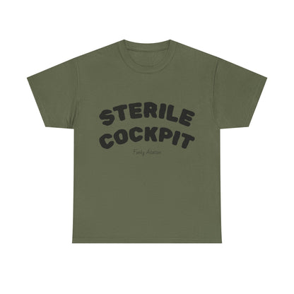 Sterile Cockpit Graphic Tee — Funny Aviation Pilot T-Shirt