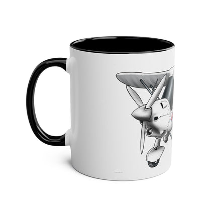 Rotax Cartoon Ikarus C42 Microlight 11oz Coffee Mug