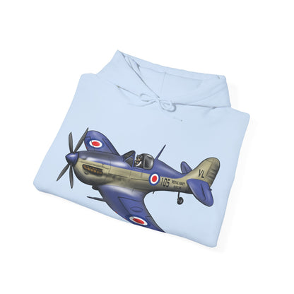 Seafire Spitfire design Unisex Heavy Blend™ Hooded Sweatshirt - Funky Aviation