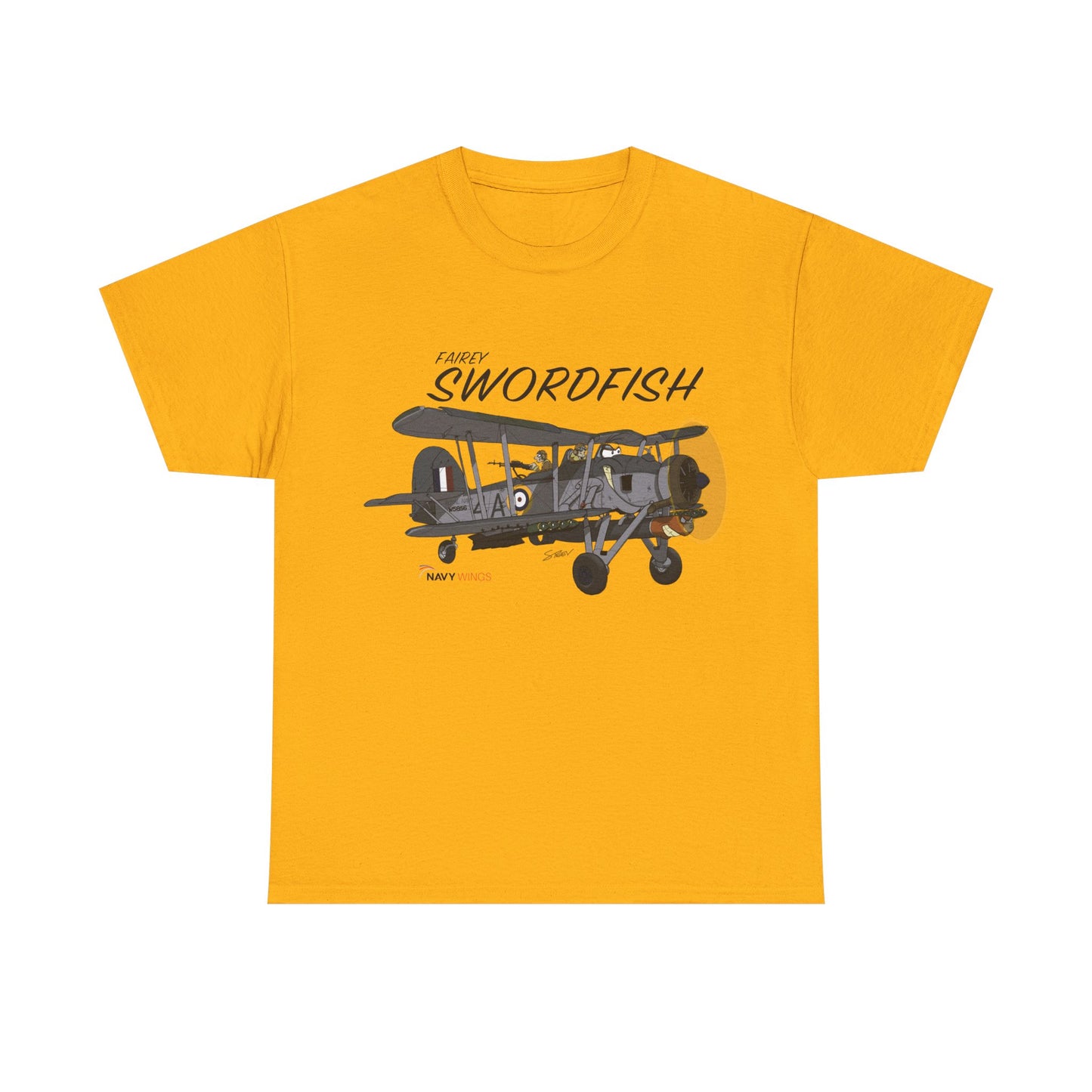 Swordfish Vintage Biplane T-Shirt — WWII Aircraft Aviation Tee