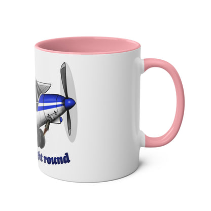 Super Cub Two-Tone Coffee Mugs, 11oz - Funky Aviation