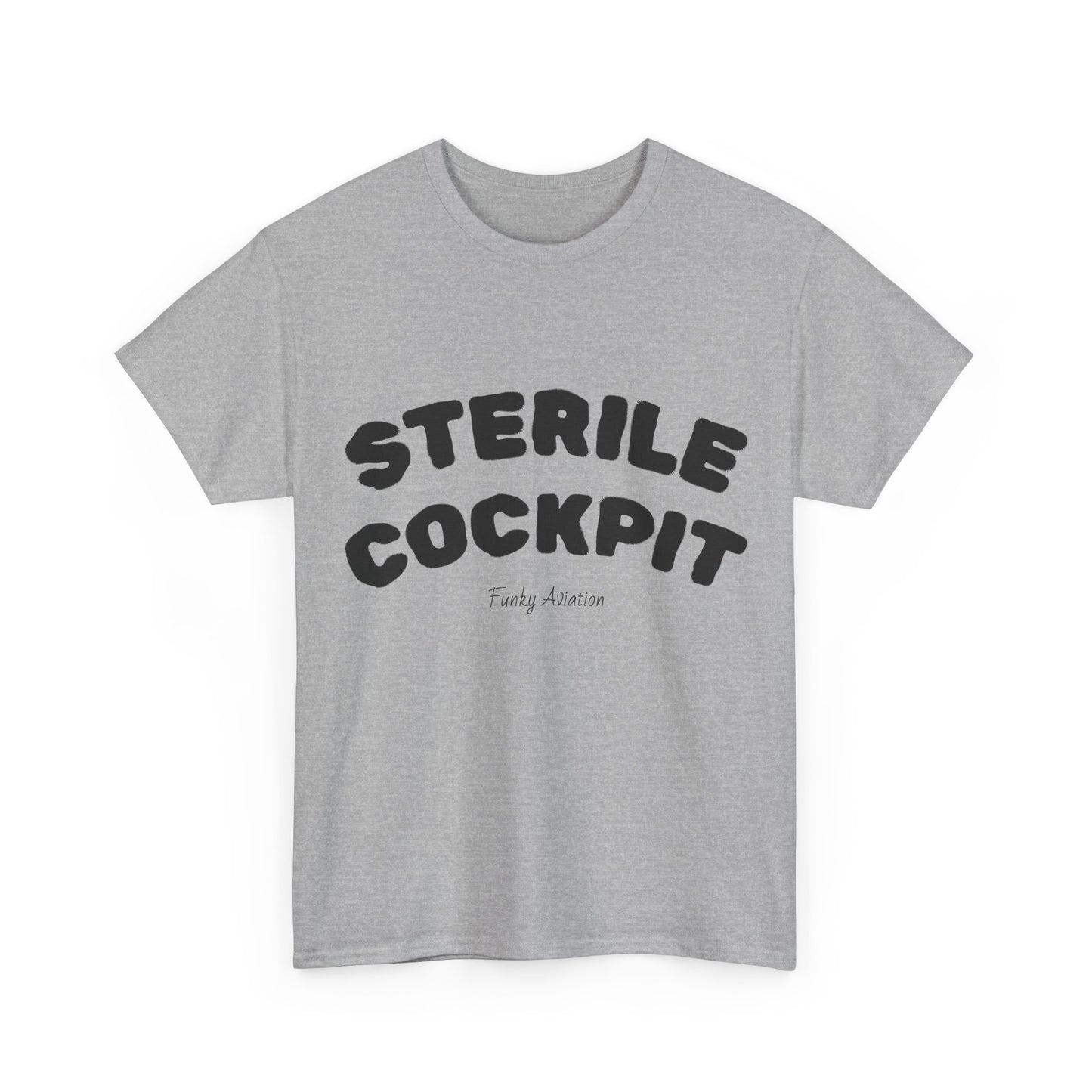 Sterile Cockpit Graphic Tee — Funny Aviation Pilot T-Shirt