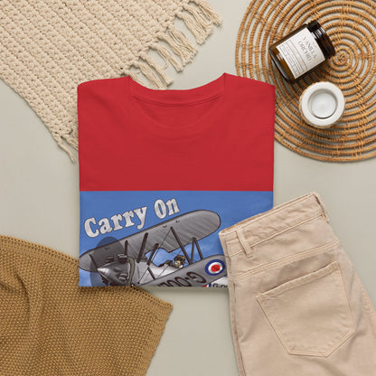 Carry On Flying Vintage Biplane Aviation T-Shirt