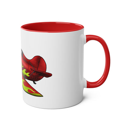 Gee Bee Two-Tone Coffee Mugs, 11oz - Funky Aviation
