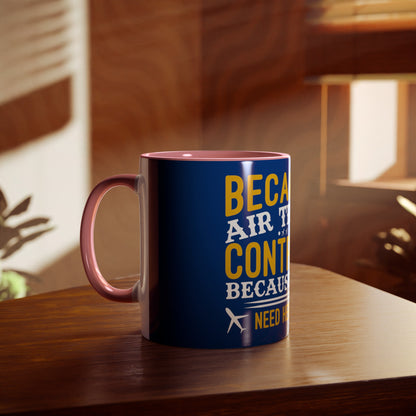 ATC Meme Two-Tone Coffee Mugs, 11oz - Funky Aviation