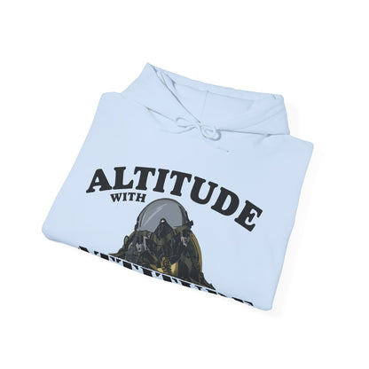 Altitude With Attitude Fighter Pilot Mountain Hoodie