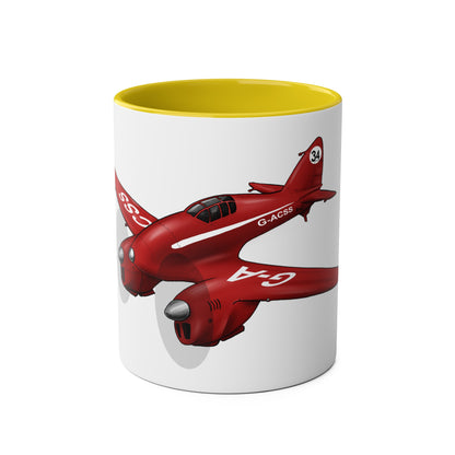 Comet Racer Two-Tone Coffee Mugs, 11oz - Funky Aviation