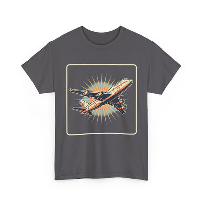 Vintage Jumbo Jet T‑Shirt — Retro Aviation Graphic Tee for Plane Lovers