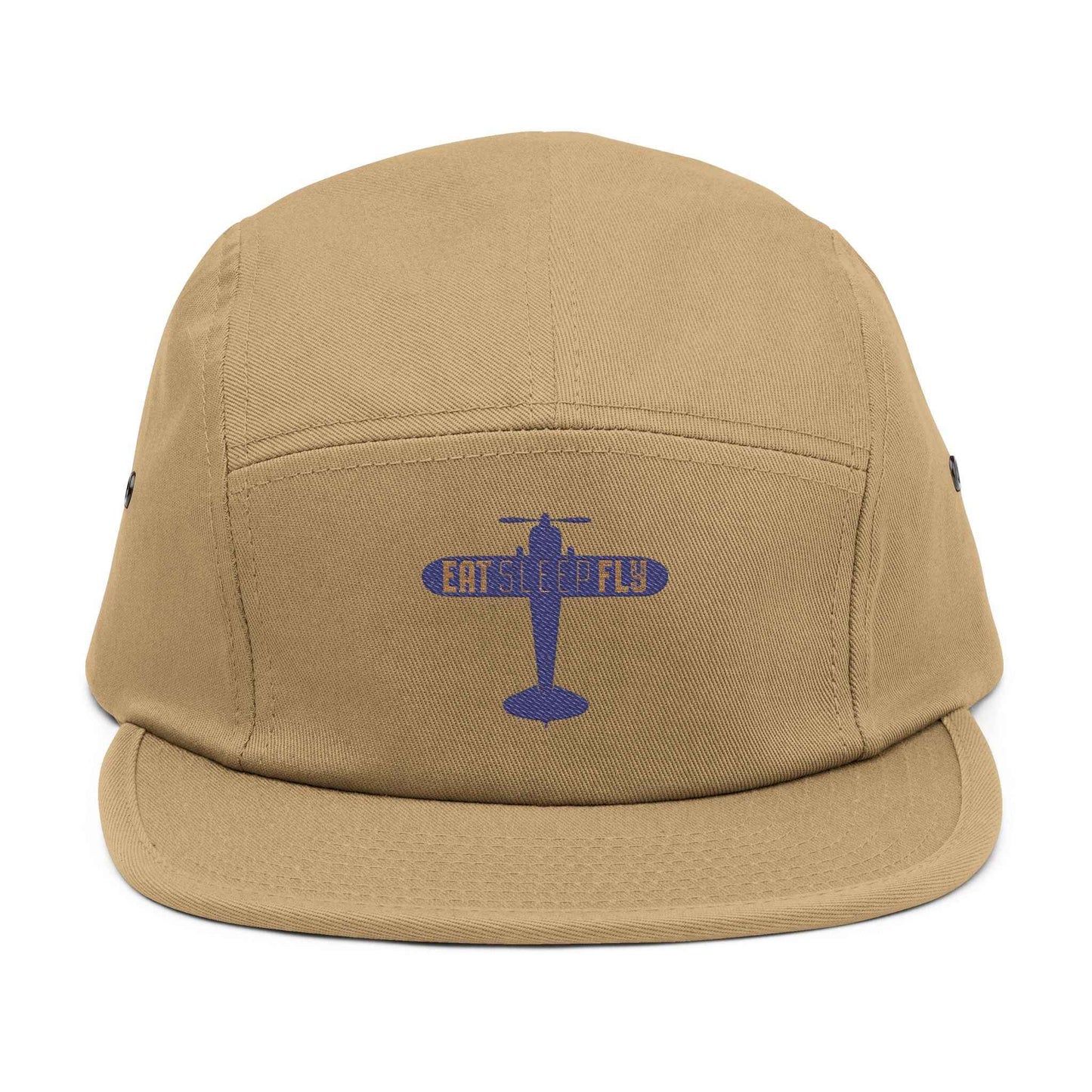 Embroidered "EAT SLEEP FLY" Racing 5-Panel Cap
