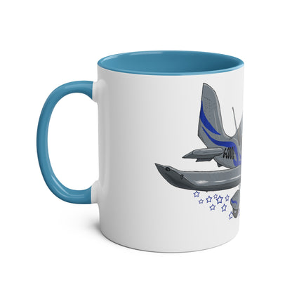 Eurostar EV97 Captain Cool Two-Tone Coffee Mugs, 11oz - Funky Aviation