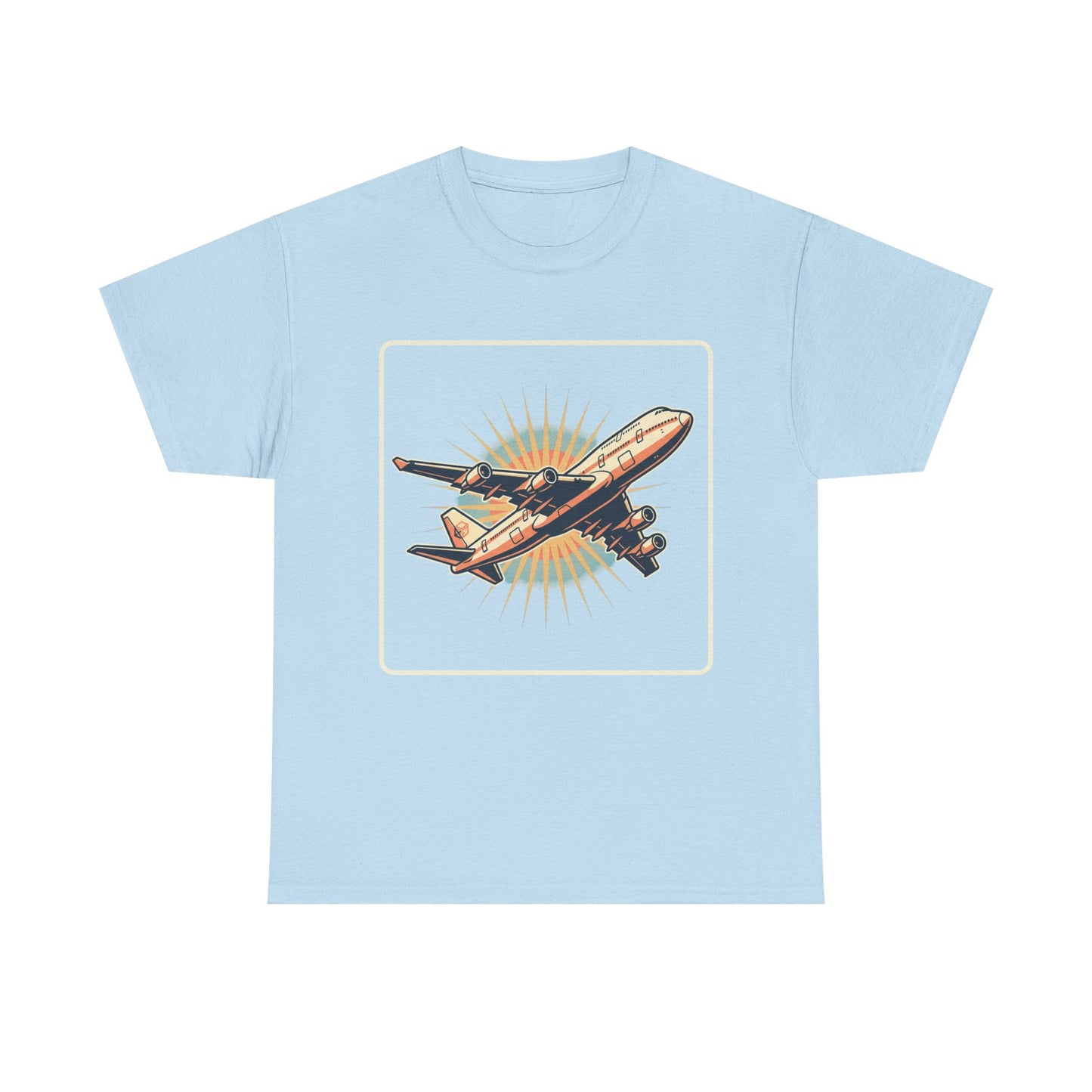 Vintage Jumbo Jet T‑Shirt — Retro Aviation Graphic Tee for Plane Lovers